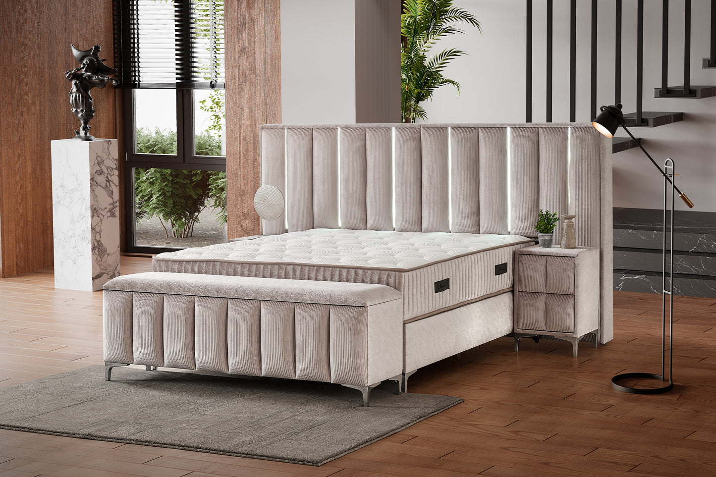 Lit Boxspring "Moonlight"